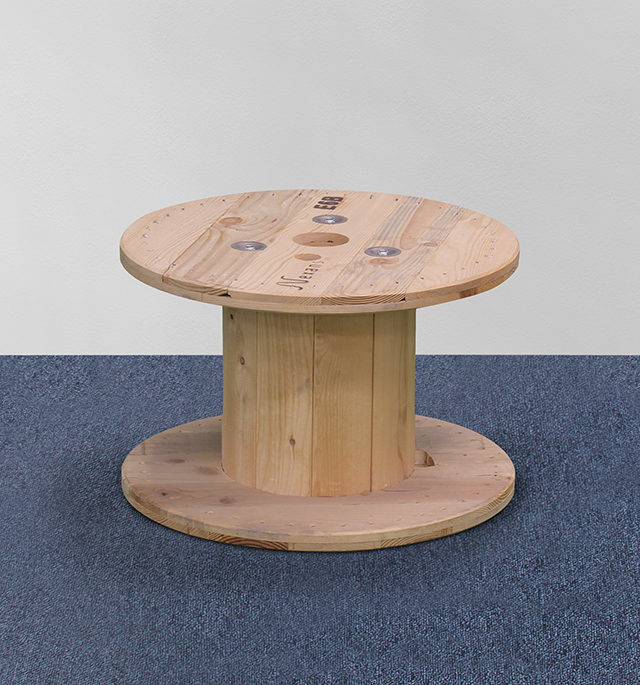 Loungetisch leihen rund Holz
